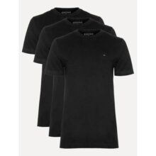 Kit Camisetas Tommy Hilfiger Masculina Essential Preta 3un
