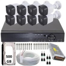 Kit Cftv 8 Câmeras Segurança Jl Protec Dvr 8 Canais Com Hd