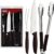 Kit Churrasco Inox 3pc Plenus Mar Tramontina Marron No Voltagev