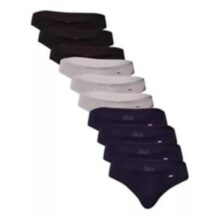 Kit Com 10 Cuecas Slip Algodão Zorba