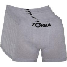Kit Com 10 Cuecas Zorba Boxer Algodão Sem Costura 781 Sortido, Tamanhos M, G e GG