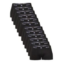 Kit Com 12×1 Cuecas Masculina Boxer Microfibra Polo Wear, Tamanhos M e G (Disponível Em 2 Opções)