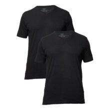 Kit Com 2 Camisetas Masculina Crew-neck Calvin Klein Preto Liso M Lisa
