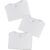 Kit Com 3 Camisetas Masculinas Básicas – Branco P