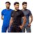 Kit Com 3 Conjuntos Academia Masculino Dry Fit Shorts+camisa
