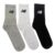 Kit com 3 Pares Meias New Balance Cano Longo