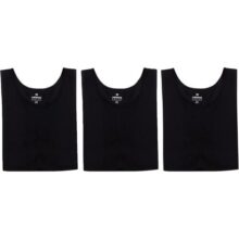 Kit Com 3 Regatas Masculinas Básicas Slim