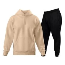 Kit Conjunto Moletom E Calça Moletom Canguru Macio Inverno