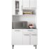 Guarda Roupa 6 Portas Mdp Com Puxador 50cm Paris Wt