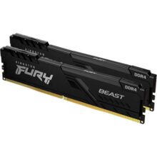 Kit de memórias de 16GB (2 x 8GB) DIMM DDR4 3200Mhz FURY Beast Black 1,35V 1Rx8 288 pinos para desktopgamers