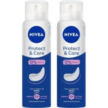 Kit Desodorante Aerossol Nivea Protect & Care 150ml – 2 Unidades, Nivea, Pacote De 2