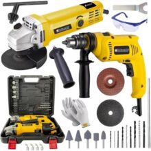 Kit Furadeira e Esmerilhadeira 900W 25 Peças Com Maleta (220)