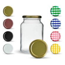 Kit Jogo Potes Vidro Nadir Figueiredo Conserva Hermético 600ml Com Tampa Dourado