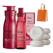 Kit Natura Feminino Presente Perfume Tododia Cereja E Avelã Cereja E Avelã