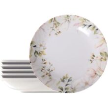 Kit Prato Fundo Tramontina Magnólia em Porcelana Decorada 22 cm 6 Peças