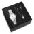 > Kit Relógio Colar E Brincos Ponto De Luz Feminino Luxo Silver Saint Germain Presente Or