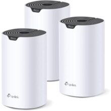 Kit Roteador Mesh AC1900 TP-Link Deco S7(3-pack) Dual Band 2.4/5 GHz Conecte até 100+ Dispositivos Cobertura de até 520M2 3 Portas Gigabit