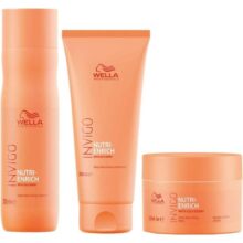 Kit Shampoo 250ml Condicionador 200ml E Máscara 150ml Wella Professional Nutri Enrich