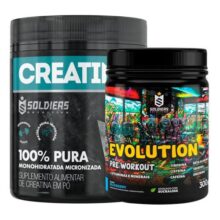 Kit Soldiers Nutrition Creatina 300g + Pré Treino Evolution 300g