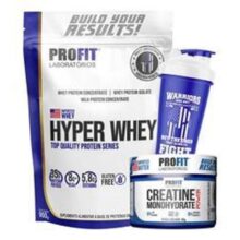 Kit Suplementos Hyper Whey Protein + Creatina Power Profit