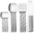 Kit Talheres 24 Peças Inox Premium Jantar Almoço Restaurante