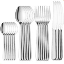 Kit Talheres 24 Peças Inox Premium Jantar Almoço Restaurante