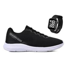 Kit Tênis Esportivo Masculino Feminino Academia + Relógio