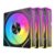 Kit Ventoinhas Acegeek Silverline, ARGB, 3x120mm, Preto, Ag-SILVERLINE3X1 Fluxo de Ar: 60±10% Cfm