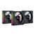 Kit Ventoinhas Pichau Ventus NX | ARGB | 3x120mm | Preto | PCH-VTNX3-BK01