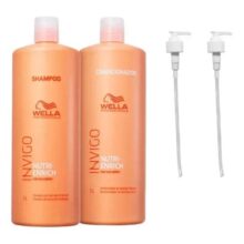 Kit Wella Invigo Nutri Enrich Shampoo 1000ml + Cond 1000ml