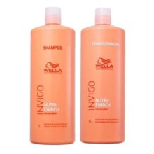 Kit Wella Professionals Shampoo Invigo Nutri-Enrich 1L + Condicionador Invigo Nutri-Enrich 1L