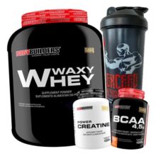 Kit Whey Protein Bodybuilders 2kg + Bcaa + Creatina + Shaker