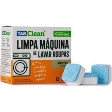 Limpa Maquina de Lavar Roupas em Tabletes/Pastilhas TabClean kit c/12 unds de 15g 180g
