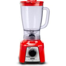 Liquidificador Arno Power Mix 700W LQ18, Vermelho, Jarra de 2,4L, 4 Lâminas AFIAMAX 18% Mais Afiadas, 3 Velocidades, Alta Durabilidade e Desempenho Su