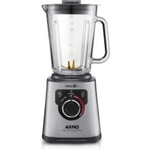 Liquidificador Arno Ultraforce Pro 1100W LN93, com App de Receitas, 6 Lâminas Powelix Life, Jarra de Vidro 2L, Resistente a Choque Térmico e Corpo Ino