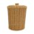 Lixeira com Tampa Redonda 10l Textura Rattan – Oikos