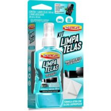 Luxcar Kit Limpa Telas 120 ml + Pano Aplicador – Fórmula Ativa Álcool Isopropílico