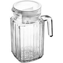 LYOR – Jarra Porta de Geladeira de Vidro com Tampa em Plástico Branca 650ml