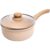 LYOR – Panela de Indução com Tampa de Vidro 16cm Bege Alumínio com Revestimento Cerâmico