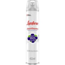 Lysoform Original, Desinfetante Aerosol para Superfícies, 432ml