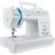 Máquina de Costura Genius Plus Elgin Portátil 31 pontos Agulha Dupla Branco e Azul 220V
