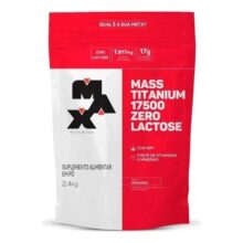 Max Titanium – Mass Titanium 17500 Zero Lactose – Suplemento Em Pó – Sabor Morango