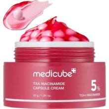 medicube TXA+Creme de cápsula de niacinamida como o próximo passo para cuidados pós-manchas | Hidratante Ultimate Dual Radiance | Tom de pele irregular, textura, hidratação|ácido tranexâmico