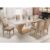 Mesa Alvorada 180 Tp Mdf Vidro canto Reto 6 Cadeiras Rufato – Mesa de Jantar com 6 Cadeiras