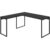 Mesa de Escritório em L Estilo Industrial 150mX150m Kuadra Compace Preto Ônix / Est.Preta
