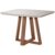 Mesa de Jantar Bennett c/Vidro Retangular 4 lugares 115 cm Natural Off White Província