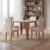 Mesa De Jantar Retangular Viero Latina Venus Com 4 Cadeiras Bege Marrom