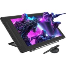 Mesa digitalizadora HUION Kamvas 16 com tela totalmente laminada, com Stylus sem bateria, suporte ajustável com 10 teclas de atalho ajustável, tela de caneta de 15,6 polegadas (15,6 polegadas 2.5k)