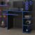 Mesa Escrivaninha Para Computador Escritório Pc gamer (preto/azul)