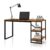 Mesa Home Office C/prateleiras Industrial E&a Moveis Cor Preto/canela